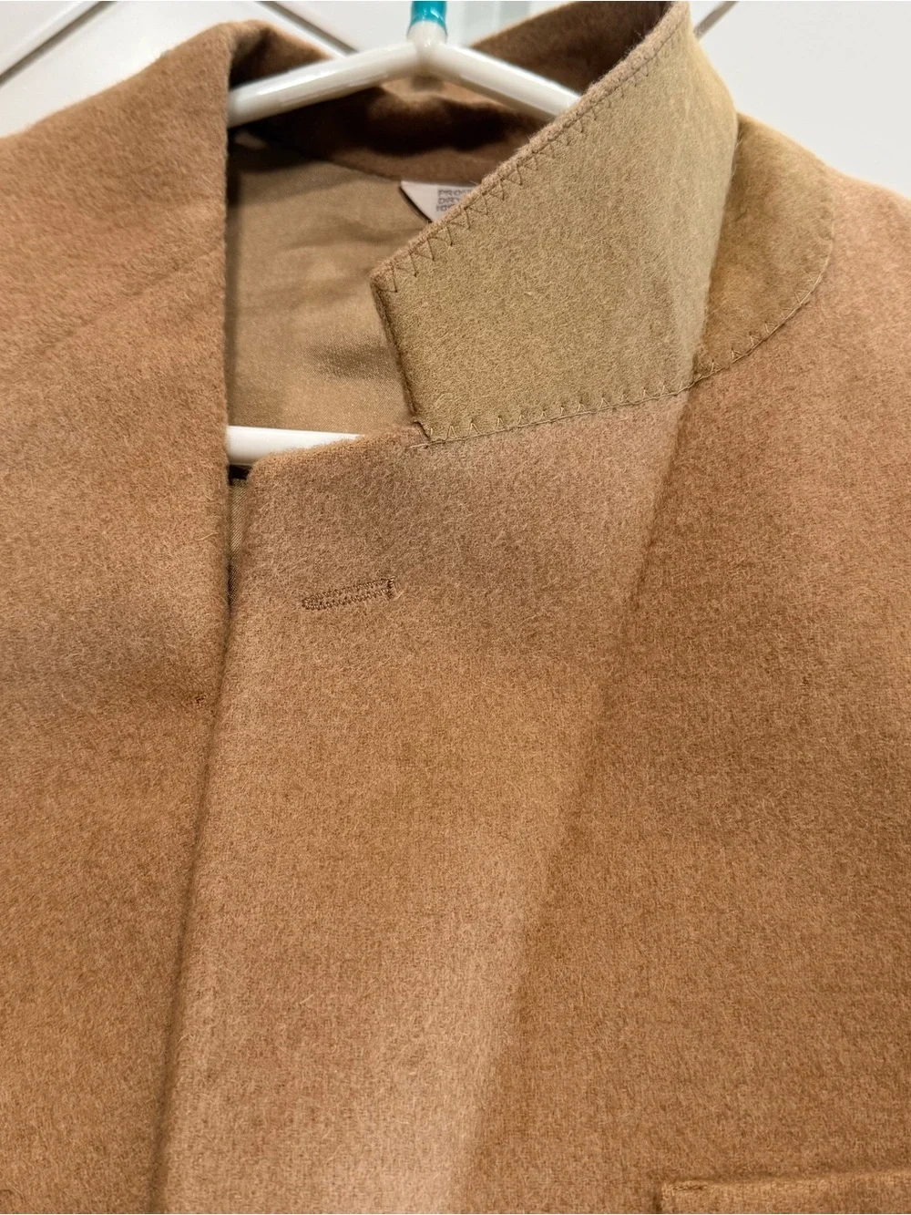 Classic 100% Camel Hair Single-Breast Blazer
